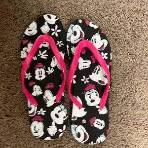 Minnie Mouse Flip Flops size 7-8